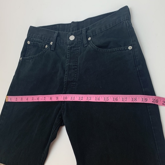 Levi’s 551 Black Denim Button Fly Straight Leg Jeans W30 - Picture 14 of 16